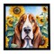 Edge Collections - 8" x 8" - Multicolor - Sunflowers Metal Print Wall Decor for Kitchen Bathroom - 1 Piece